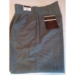 Men's Metro Club Collection Dress Pants  41x30‎ Gray Pin Stripe